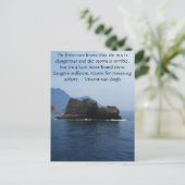 ビンセント・ヴァン・ゴッホやる気を起こさせる引用文 ポストカード (スタンド正面)