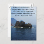 ビンセント・ヴァン・ゴッホやる気を起こさせる引用文 ポストカード (正面/裏面)