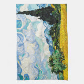 ビンセント・ヴァン・ゴッホサイプレスの小麦畑 キッチンタオル (縦)