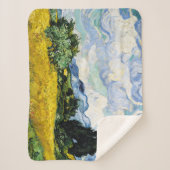 ビンセント・ヴァン・ゴッホサイプレスの小麦畑 シェルパブランケット (正面)