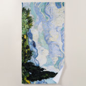 ビンセント・ヴァン・ゴッホサイプレスの小麦畑 ビーチタオル (正面)