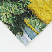 ビンセント・ヴァン・ゴッホサイプレスの小麦畑 フリースブランケット (角)