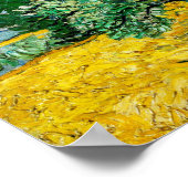 ビンセント・ヴァン・ゴッホサイプレスの小麦畑 ポスター (角)