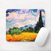 ビンセント・ヴァン・ゴッホサイプレスの小麦畑 マウスパッド (マウス)