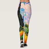 ビンセント・ヴァン・ゴッホサイプレスの小麦畑 レギンス (裏面)