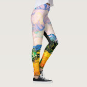 ビンセント・ヴァン・ゴッホサイプレスの小麦畑 レギンス (右)