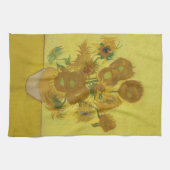 ビンセント・ヴァン・ゴッホポスト印象派ひまわり キッチンタオル (横)