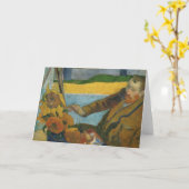 ビンセント・ヴァン・ゴッホポートレート | ポール・ゴーギン カード (黄色い花)