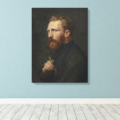 ビンセント・ヴァン・ゴッホポートレートbyジョン・ラッセル キャンバスプリント (インサイチュ (ウッドフロア))