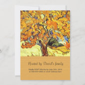 ビンセント・ヴァン・ゴッホ卒業の桑の木 招待状 (裏面)