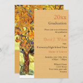 ビンセント・ヴァン・ゴッホ卒業の桑の木 招待状 (正面/裏面)