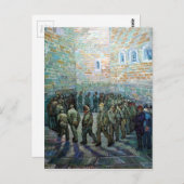 ビンセント・ヴァン・ゴッホ囚人が運動する(ドーレ後) ポストカード (正面/裏面)