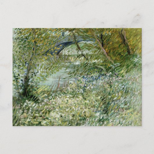 ビンセント・ヴァン・ゴッホ川岸葉書 | 美しい ポストカード (正面)