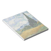 ビンセント・ヴァン・ゴッホ州のヒノキ付き小麦畑 ノートパッド (アングル)