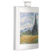 ビンセント・ヴァン・ゴッホ州のヒノキ付き小麦畑 フラスク (右)