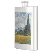 ビンセント・ヴァン・ゴッホ州のヒノキ付き小麦畑 フラスク (左)