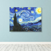 ビンセント・ヴァン・ゴッホ星空の夜 キャンバスプリント (インサイチュ (ウッドフロア))