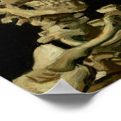 ビンセント・ヴァン・ゴッホ燃えるタバコのスケルトン ポスター (角)