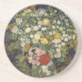 ビンセント・ヴァン・ゴッホ花束の花が花瓶に コースター (正面)