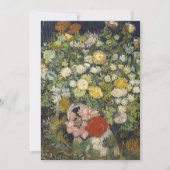 ビンセント・ヴァン・ゴッホ花束の花が花瓶に サンキューカード (正面)