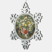 ビンセント・ヴァン・ゴッホ花束の花が花瓶に スノーフレークピューターオーナメント (右)