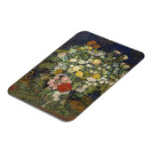 ビンセント・ヴァン・ゴッホ花束の花が花瓶に マグネット (左側)