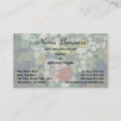 ビンセント・ヴァン・ゴッホ花束の花が花瓶に 名刺 (正面)