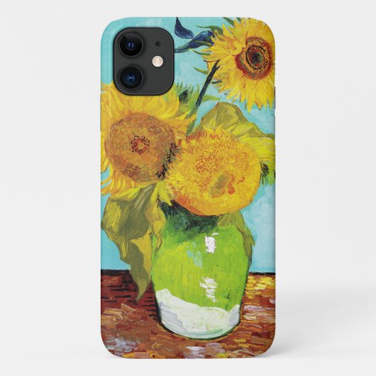 ビンセント・ヴァン・ゴッホ花瓶に3本のひまわり Case-Mate iPhoneケース (裏面)