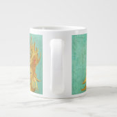 ビンセント・ヴァン・ゴッホ花瓶の中の12のひまわり ジャンボコーヒーマグカップ (裏面)