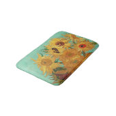 ビンセント・ヴァン・ゴッホ花瓶の中の12のひまわり バスマット (アングル)