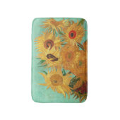 ビンセント・ヴァン・ゴッホ花瓶の中の12のひまわり バスマット (正面縦)