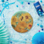 ビンセント・ヴァン・ゴッホ花瓶の中の12のひまわり ペーパープレート (パーティー)