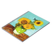 ビンセント・ヴァン・ゴッホ花瓶の中の3つのヒマワリ ノートブック (左側)