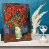 ビンセント・ヴァン・ゴッホ赤いポピーの花瓶 フォトプラーク (側面)