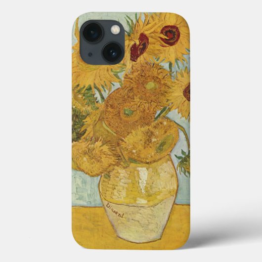 ビンセント・ヴァン・ゴッホ静物花器(ひまわり) Case-Mate iPhoneケース (裏面)