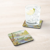 ビンセント・ヴァン・ゴッホ魚釣りイン春，ポンデクリシー コースター (右側)