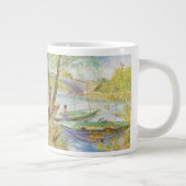 ビンセント・ヴァン・ゴッホ魚釣りイン春,ポンデクリシー ジャンボコーヒーマグカップ (右)