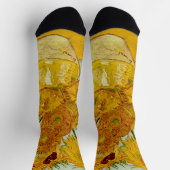 ビンセント・ヴァン・ゴッホ12ひまわり花印象派 ソックス (上部)