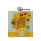 ビンセント・ヴァン・ゴッホ12ひまわり花印象派 フラスク (裏面)