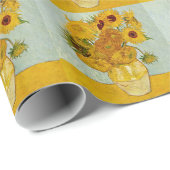 ビンセント・ヴァン・ゴッホ12ひまわり花印象派 ラッピングペーパー (ロールコーナー)