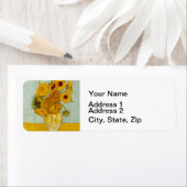 ビンセント・ヴァン・ゴッホ12ひまわり花印象派 ラベル (インサイチュ)