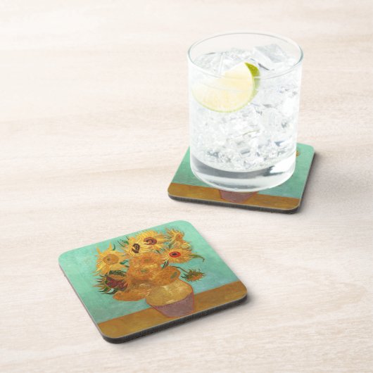 ビンセント·ヴァン·ゴッホ12個のひまわりの花瓶 コースター (右側)