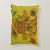 ビンセント・ヴァン・ゴッホ15ひまわり絵画の花 アクセントクッション (裏面(縦))