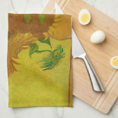 ビンセント・ヴァン・ゴッホ15ひまわり絵画の花 キッチンタオル (四つ折り)