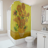 ビンセント・ヴァン・ゴッホ15ひまわり絵画の花 シャワーカーテン (インサイチュ)