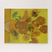 ビンセント・ヴァン・ゴッホ15ひまわり絵画の花 ジグソーパズル (横)