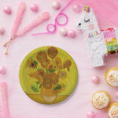 ビンセント・ヴァン・ゴッホ15ひまわり絵画の花 ペーパープレート (パーティー)