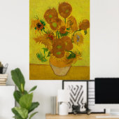 ビンセント・ヴァン・ゴッホ15ひまわり絵画の花 ポスター (ホームオフィス)
