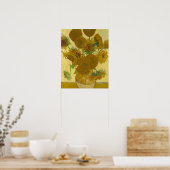 ビンセント・ヴァン・ゴッホ15ひまわり絵画の花 ポスター (キッチン)