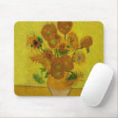 ビンセント・ヴァン・ゴッホ15ひまわり絵画の花 マウスパッド (マウス)